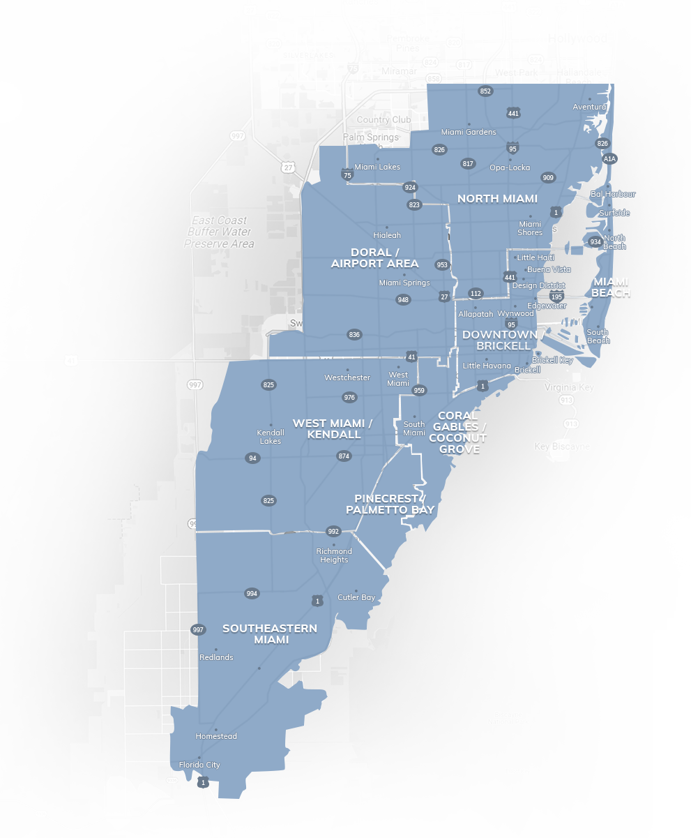 Featured Areas Map